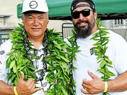 Alvis Satele and his son Brashton 