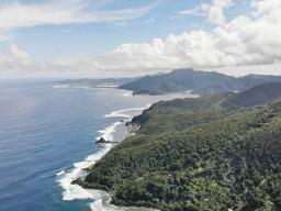 A coastal view of American Samoa