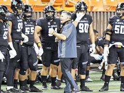  #90 John Tuitupou (Vaitogi), #55 Blessman Ta’ala (Aua),  and #50 Justus Tavai. 