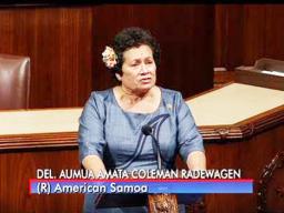 Congresswoman Aumua Amata [SN file photo]