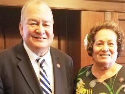 Congresswoman Amata and Congressman Sablan