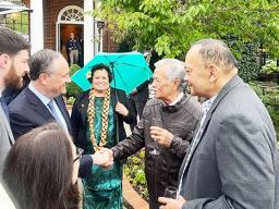 Emhoff, Amata with Hon. Hu’akavameilik and Henry Puna