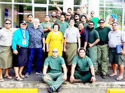 Amata and firefighters