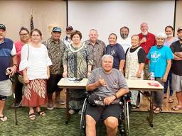 Some of the American Samoa veterans in Honolulu