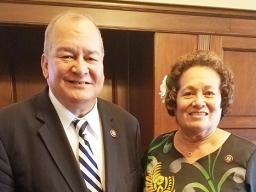 Congresswoman Amata and Congressman Sablan