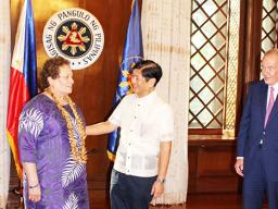 President Marcos, U.S. Senator Markey, Congresswoman Uifa’atali Amata