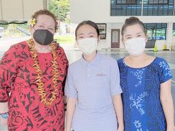 Amata with Katherine Kim and her mother Seongshim Park