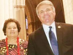 Amata with Rep. Michael McCaul of Texas,