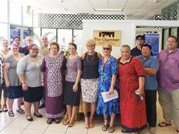 Congresswoman Amata with American Samoa Chamber of Commerce 