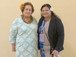 Congresswoman Amata with Marcella Fitisone