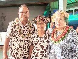 Congresswoman Amata with President Hilda Heine and her husband