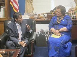 Amata with Republic of Palau President Surangel Whipps