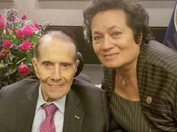 The late Sen. Bob Dole and Congresswoman Uifa’atali Amata