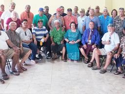 Amata with Veterans at a 2019 Town Hall