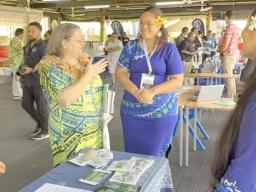 Sierra M. Fata greets U.S. Ambassador