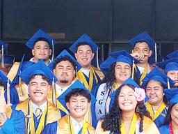 Some of the 76 graduates of FMHS Class of 2023 [photo: AT]