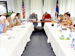Members of the American Samoa governor's coronavirus task force and working group