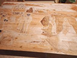 carved table