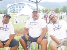 Members of the American Samoa delegation to the 16th Pacific Games in Apia.