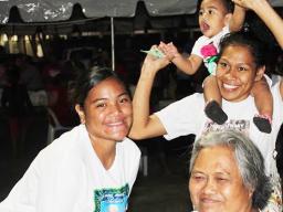 Family at the Holiday Music Festival