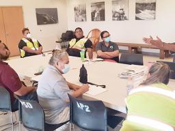 Safety Officer Aluese Te'i. Port Administration Department and participants