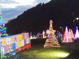 Christmas lights at Aoloau