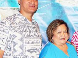 Council chairman and also American Samoa Council member, Totasi Archie Soliai and Council executive director Kitty M. Simonds