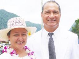Taotasi Archie Soliai with his wife