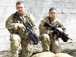 U.S. Army Reserve brothers Spc. Pemerika Mahuka, and Sgt. Clayton (Kona) Mahuka