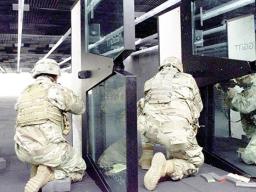 Soldiers firing weapons in the U.S. Army Reserve's first Modular Small Arms Range in Pago Pago, American Samoa, April 27, 2019.