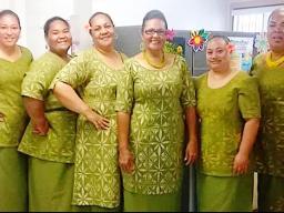 WIC office staff wishing American Samoa a Merry Christmas