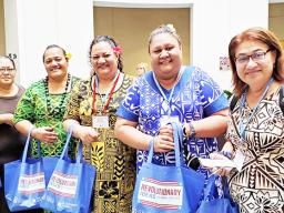 Suafa Fa’asulu, Christina Leatimua, Wendy Vaovasa-Lotulelei, Leitu lesa, and Beauty Tuiasosopo 
