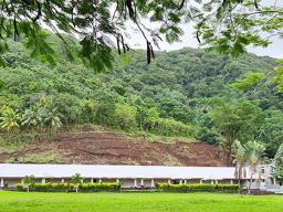 hillside excavation behind ASCC