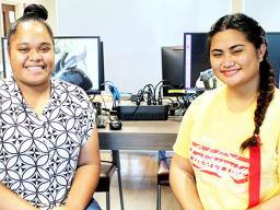 Lily Lauina (left) and Merenita Setu