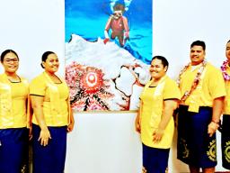 The six new members of the ASCC chapter of the Phi Theta Kappa (PTK) honor society