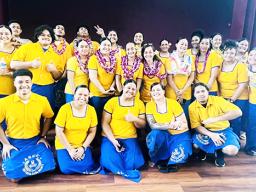 New and current members of the Phi Theta Kappa at ASCC
