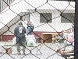 People inside an ASCC coronavirus quarantine site.