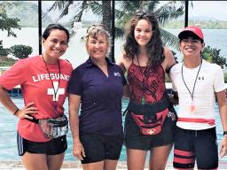 Kimberly Ms. Lytle are (l-r) Tilali Scanlan, Lytle, Madeline Harris, and Vincent Jagon