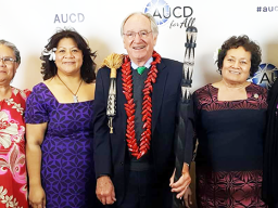 Tafa Tupuola and her lovely mother (left), then Senator Tom Harkin, Congresswoman Amata and Norma Lagafuaina Smith 