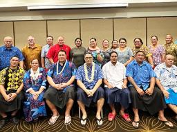 ASG delegation in Fiji with Am Samoa students