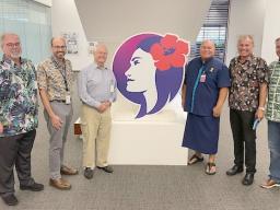 ASG personnel led by Chief of Staff Loa Tuimavave Tauapa’i Laupola with HAL