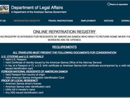 ASG online registry home page