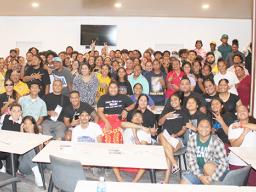 athletes and officials at ASNOC Anti Doping talks