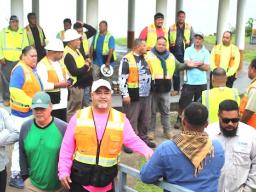 ASPA staffers with village mayors