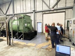 Installing new GE generator at ASPA