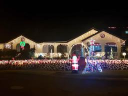 HC Asuega Faamamata home decorated for Christmas