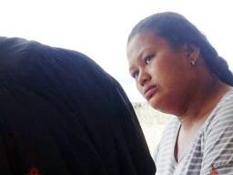 Auto’a Tiatia Maisa (right) talking with her lawyer outside