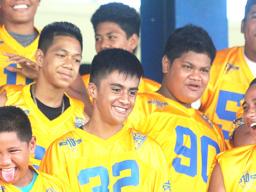 Huge smiles on the faces of the AYFS Rams 