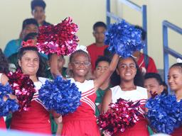 The AYFS cheerleading squad 