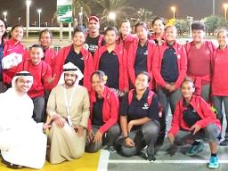 American Samoa Special Olymipians in Abu Dhabi, Arab Emirates.